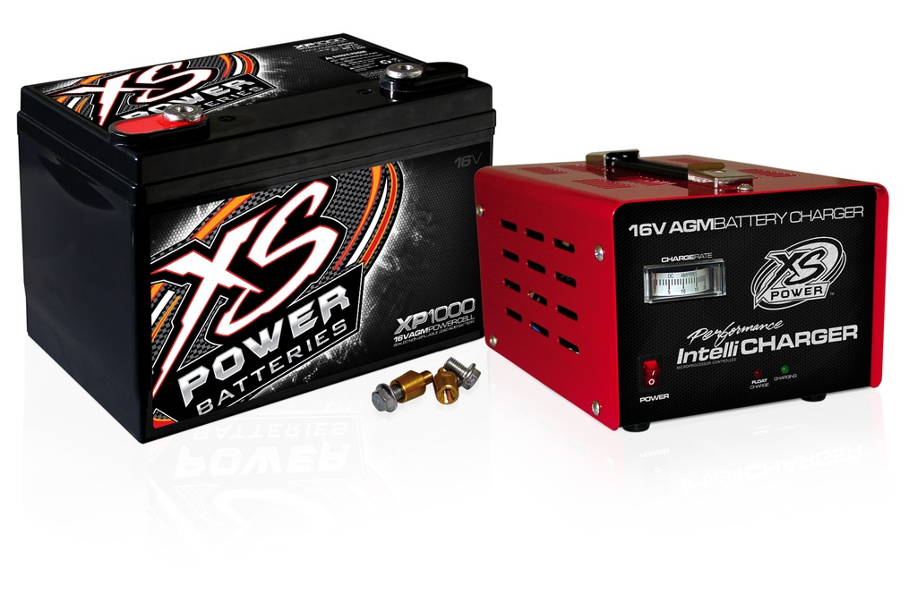 Xs Power Battery - Agm Battery 16v 2 Post W/15a Intellicharger