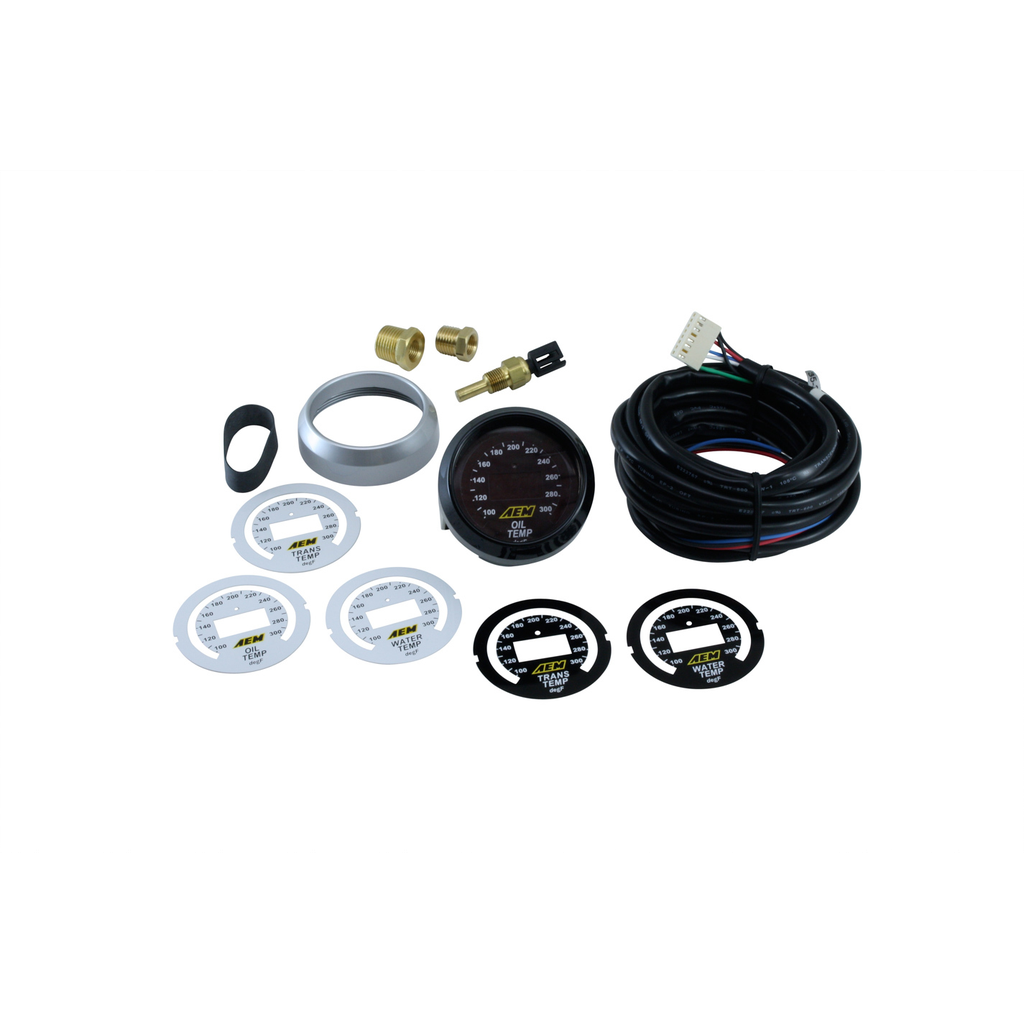 Aem Electronics - Oil/Trans/Water Temp Digital Gauge 100-300F