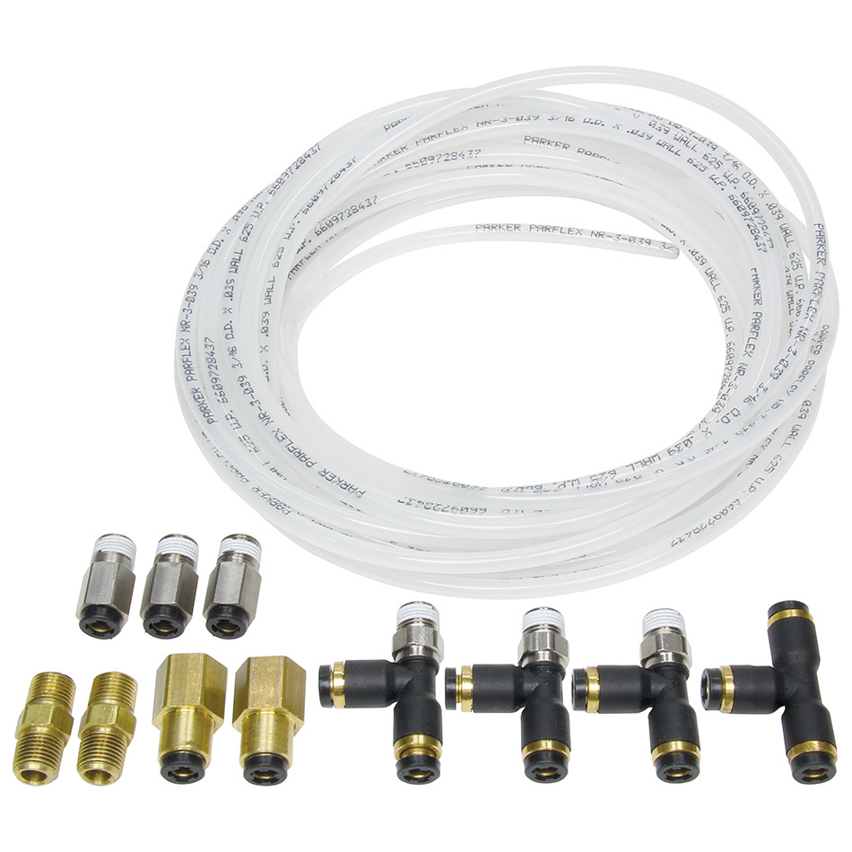 Allstar Performance - Nylon Brake Line Kit For Use W/ Gauges