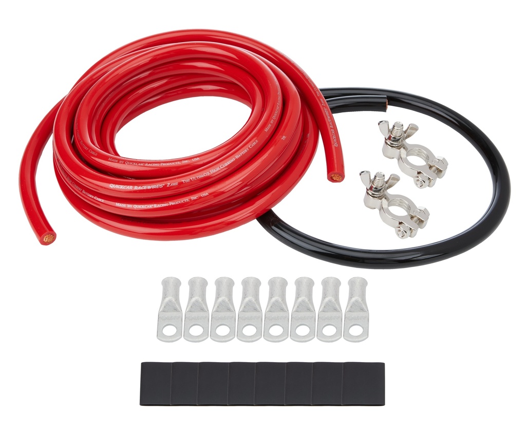 [ALL76110] Allstar Performance - Battery Cable Kit 2 Gauge 1 Battery
