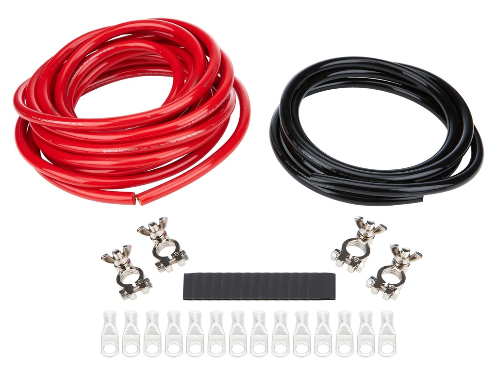 [ALL76112] Allstar Performance - Battery Cable Kit 2 Gauge 2 Batteries