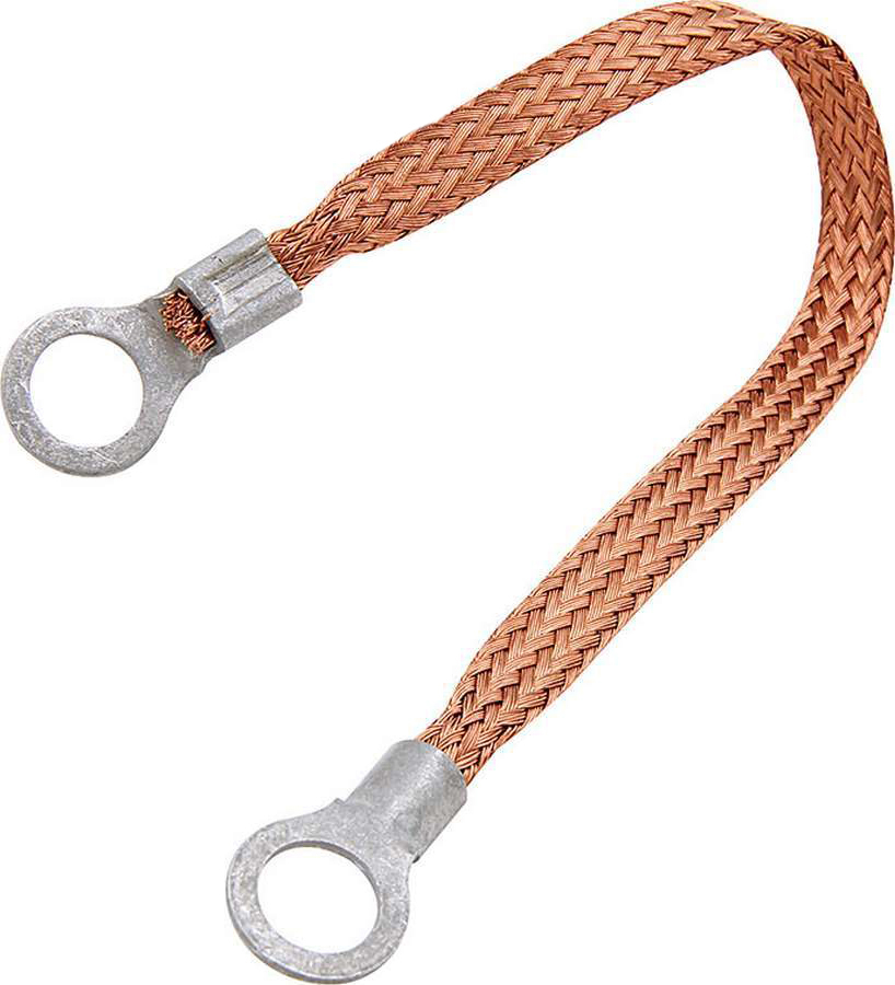 Allstar Performance - Copper Ground Strap 6in W/ 1/4in Ring Terminals