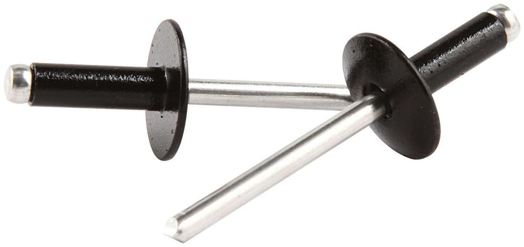Allstar Performance - Lg Hd Rivet Black Alum 250pk