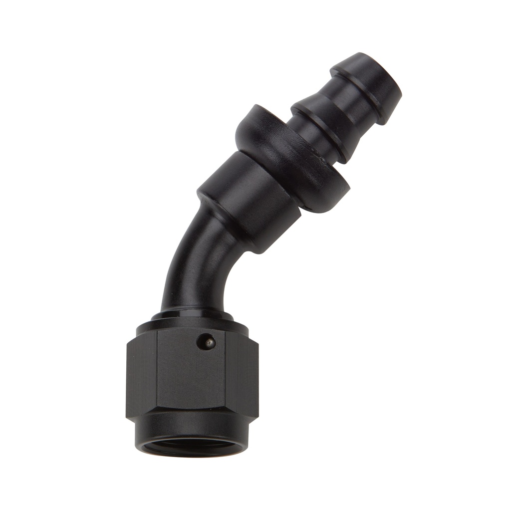 [ALL49433] Allstar Performance - Pushlock Hose End Black 45 Deg Elbow -8