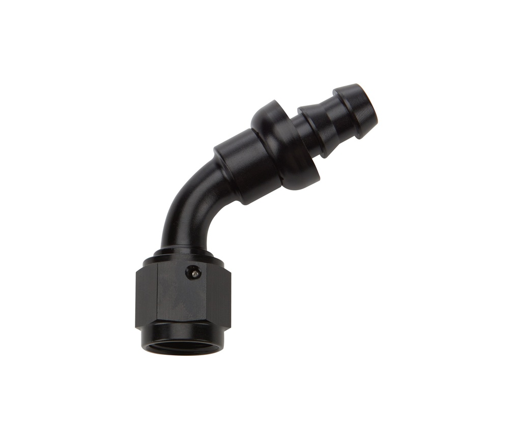 Allstar Performance - Pushlock Hose End Black 60 Deg Elbow -6