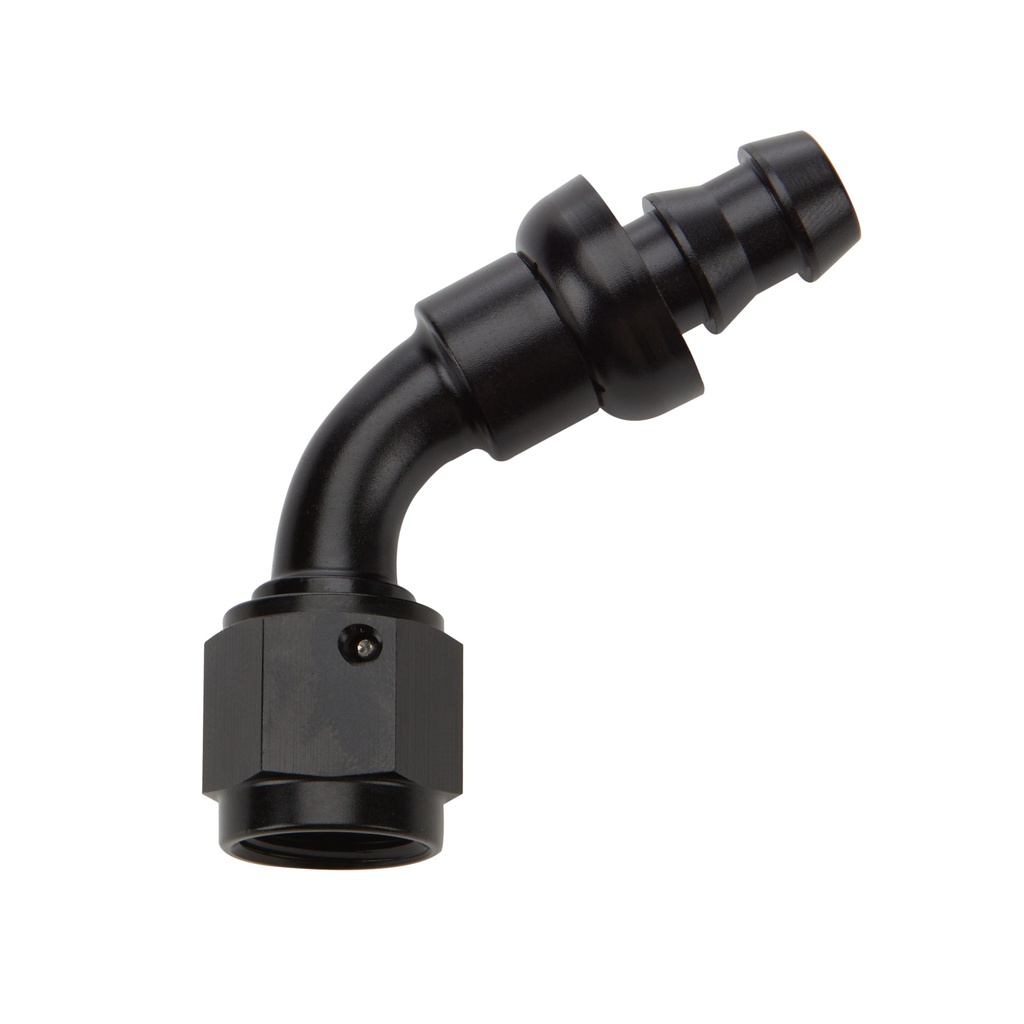 Allstar Performance - Pushlock Hose End Black 60 Deg Elbow -8