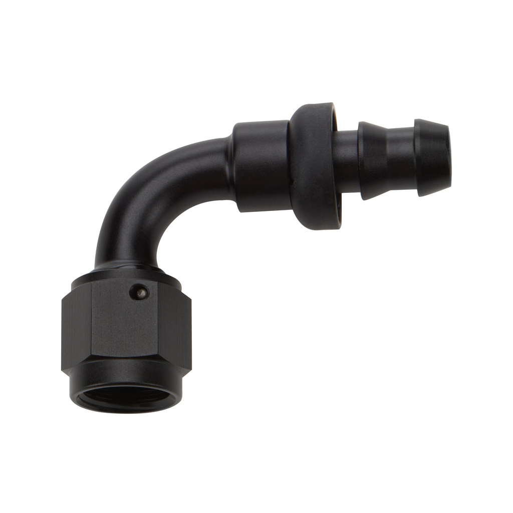 [ALL49456] Allstar Performance - Pushlock Hose End Black 90 Deg Elbow -16