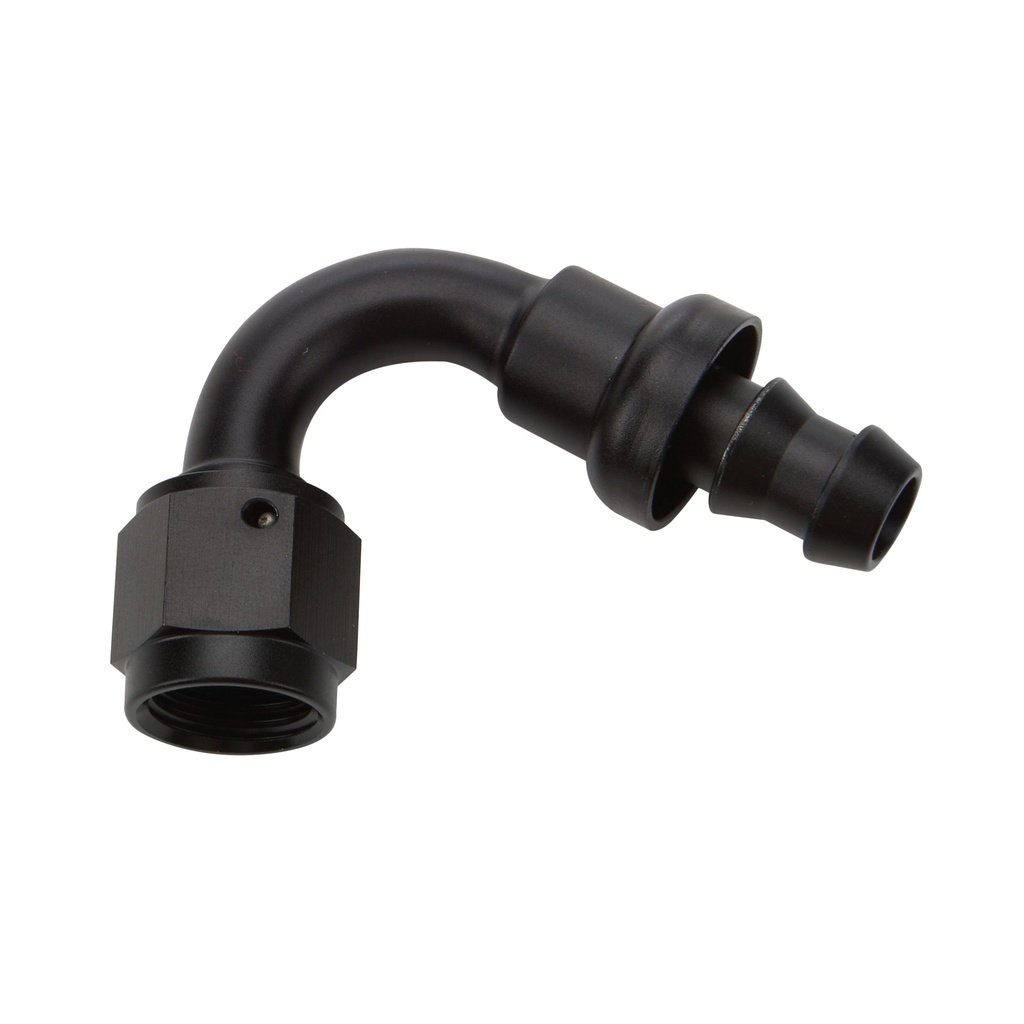 Allstar Performance - Pushlock Hose End Black 120 Deg Elbow -16