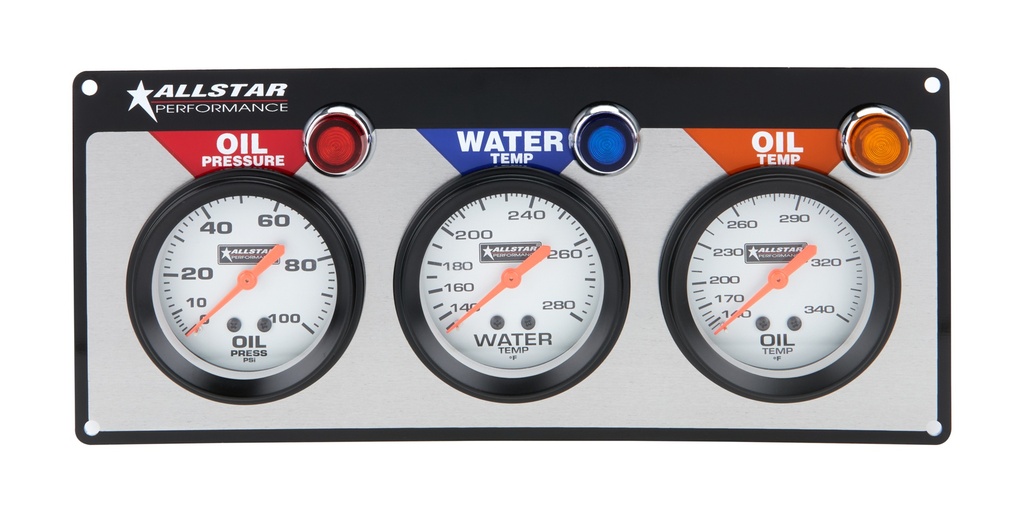 Allstar Performance - 3 Gauge Panel All Op/Wt/Ot