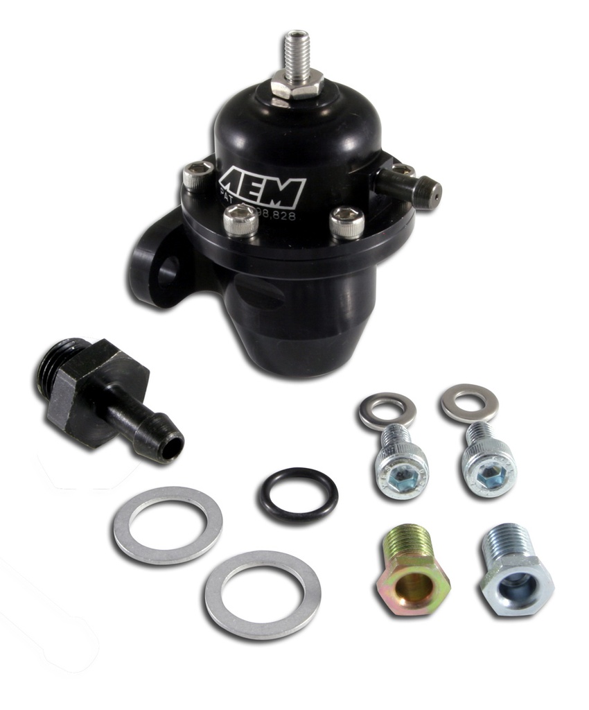Aem Electronics - Adjustable Fuel Pressure Regulator Black