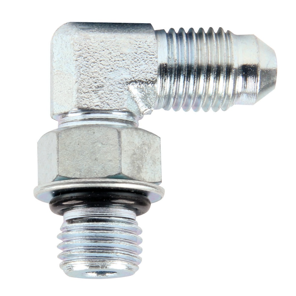 [ALL50035-10] Allstar Performance - Adapter Fittings -4 To 7/16-20 90 Degree 10pk