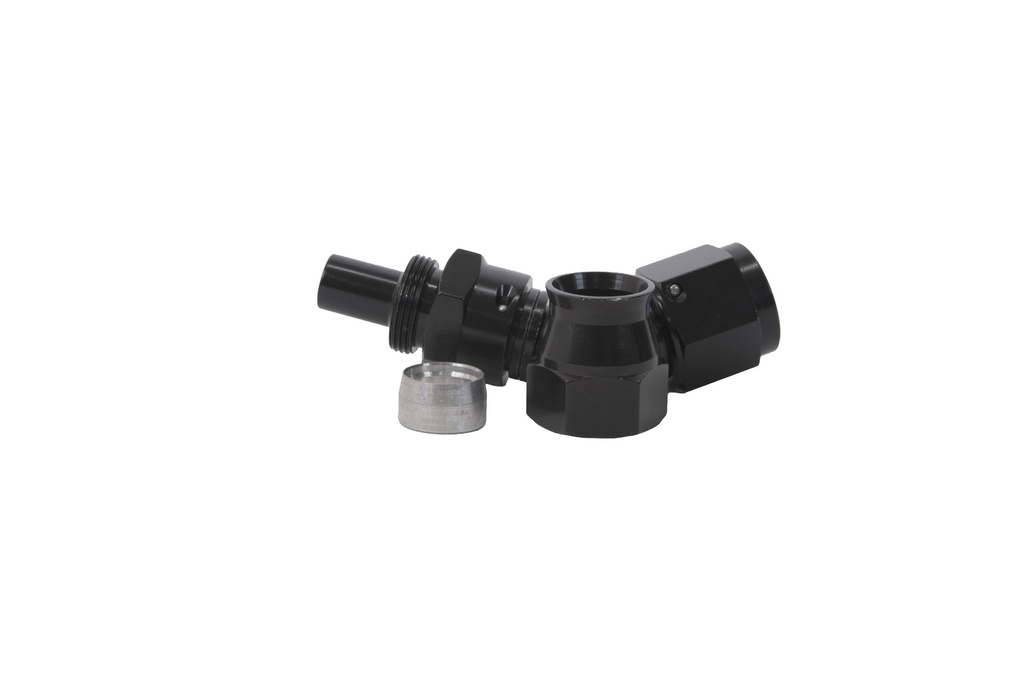 8An 45-Degree PTFE Hose Black - Aeromotive