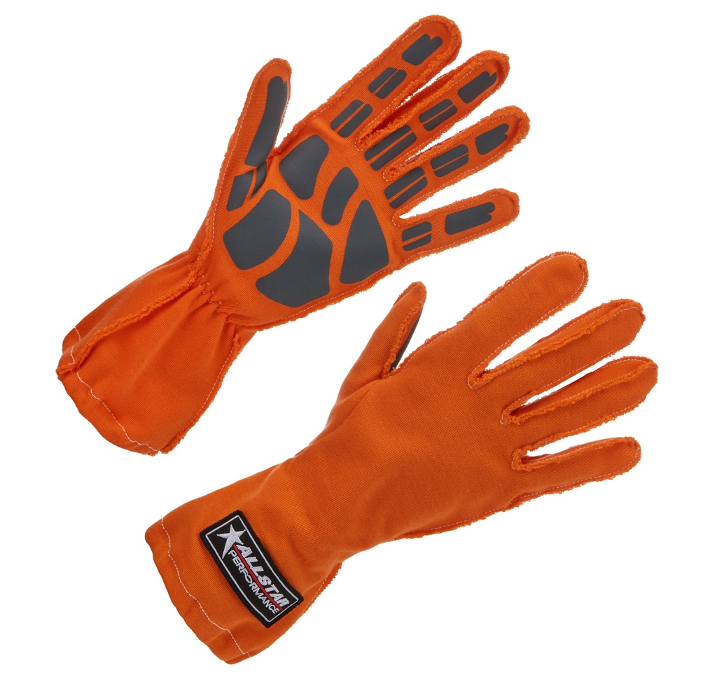 [ALL913041] Allstar Performance - Driving Gloves Non-SFI Outseam S/L SM Orange
