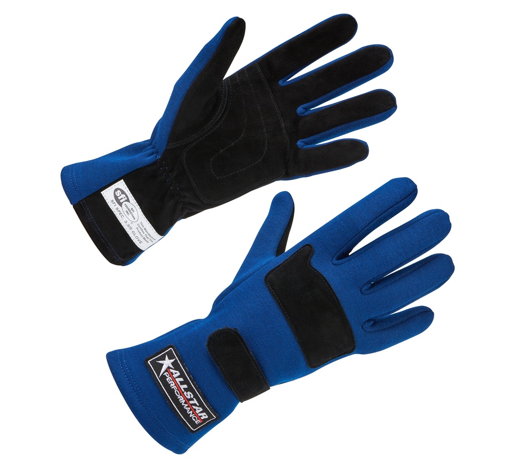 [ALL915024] Allstar Performance - Driving Gloves SFI 3.3/5 D/L Blue Large