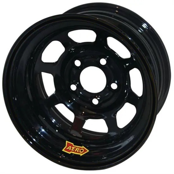 Aero Race Wheels - 15x7 3.5In. 5.00 Black