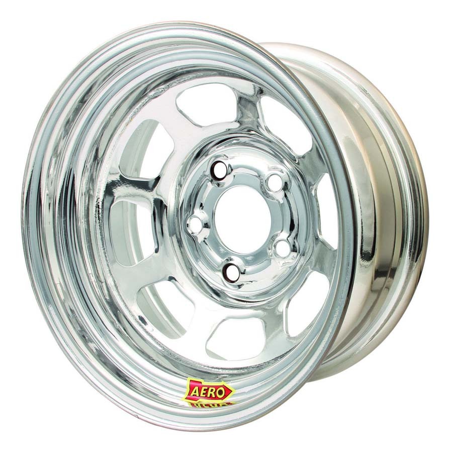 Aero Race Wheels - 15x7 3in. 4.75 Chrome
