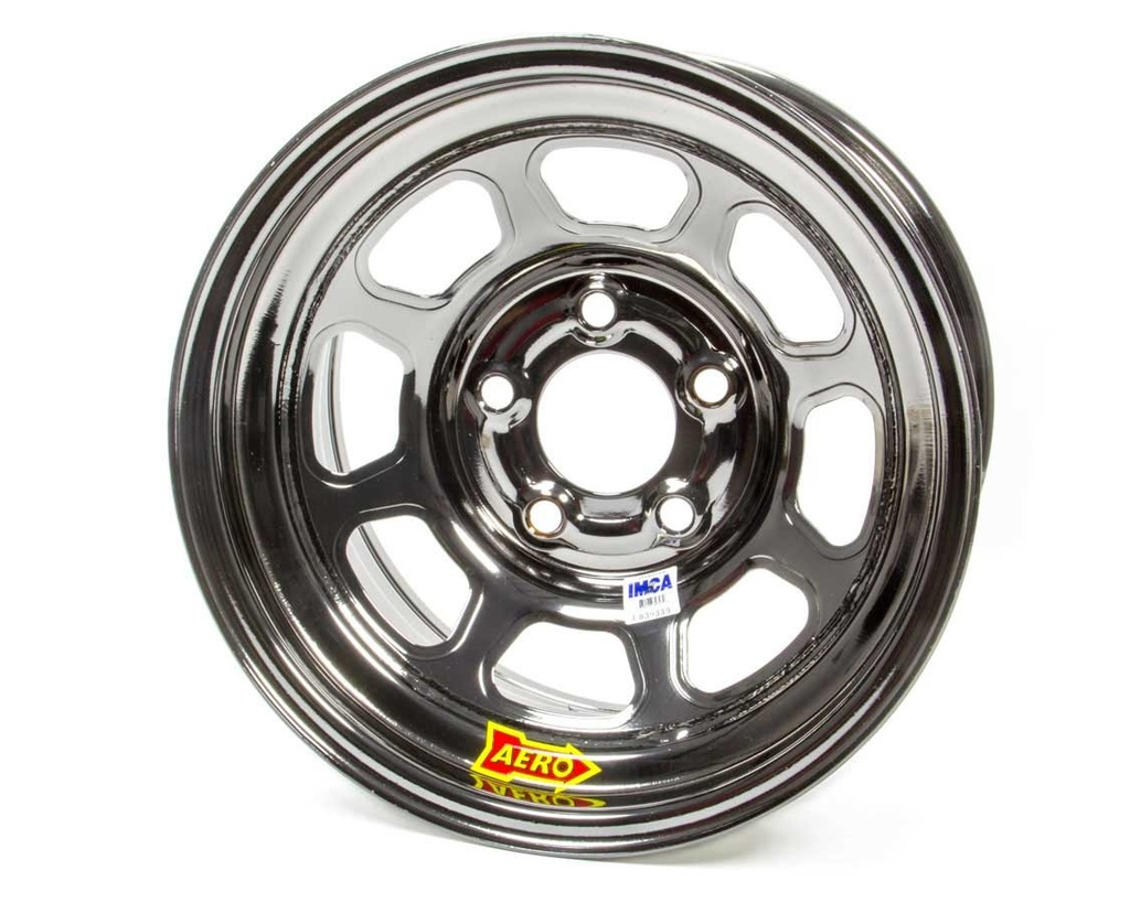 Aero Race Wheels - 15x8 4in 5.00 Black Chrome