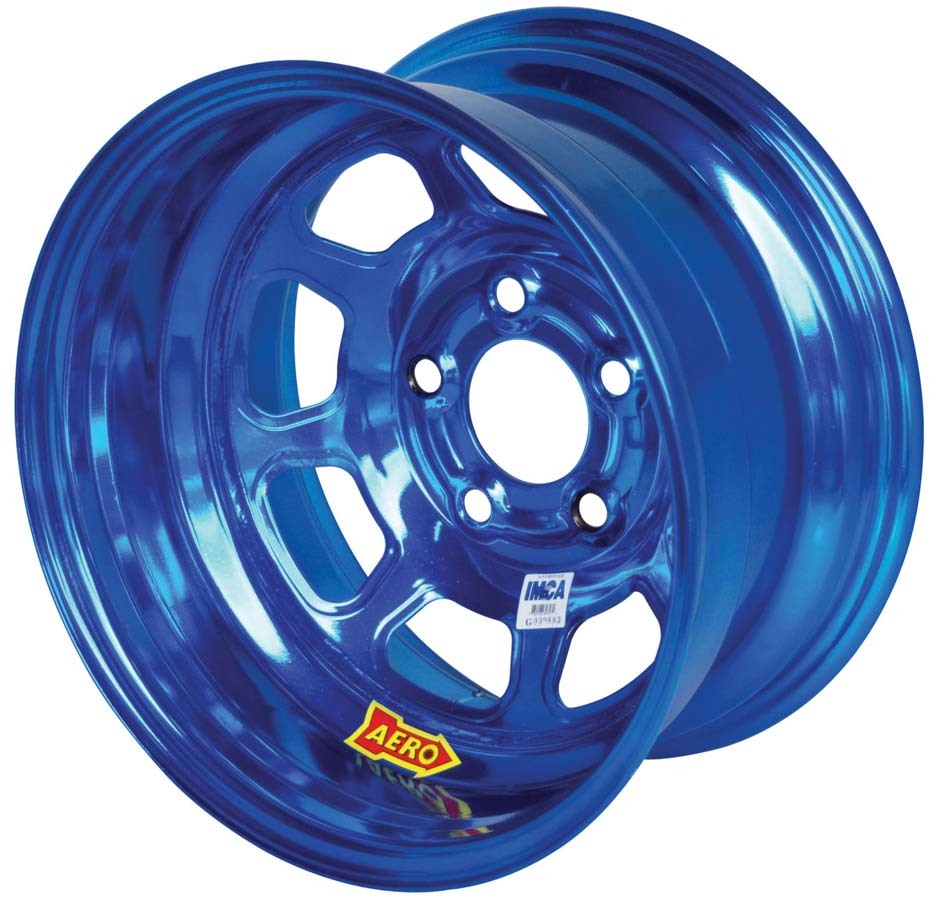 Aero Race Wheels - 15x8 4in 5.00 Blue Chrome