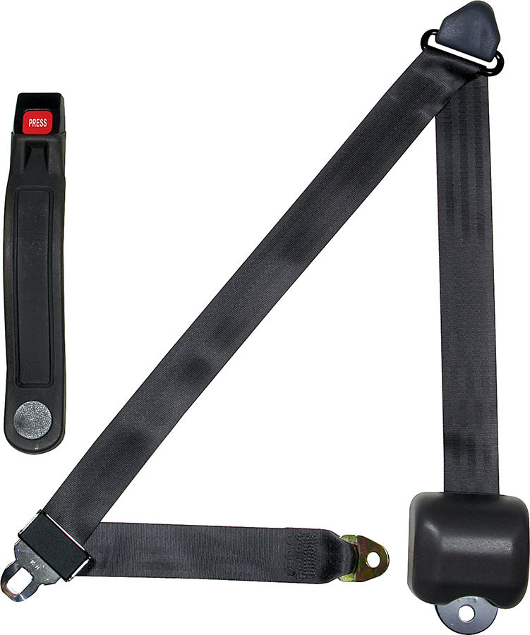 Allstar Performance - Seat Belt Retractable 3pt Charcoal