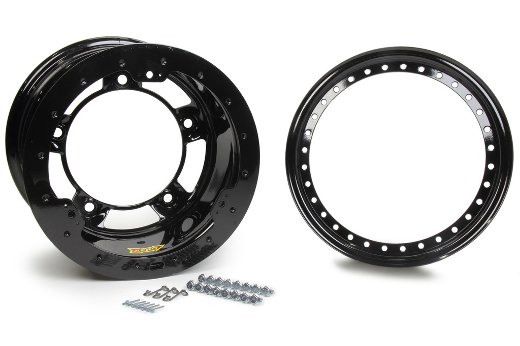 Aero Race Wheels - 15X10 2in Wide 5 Black Beadlock