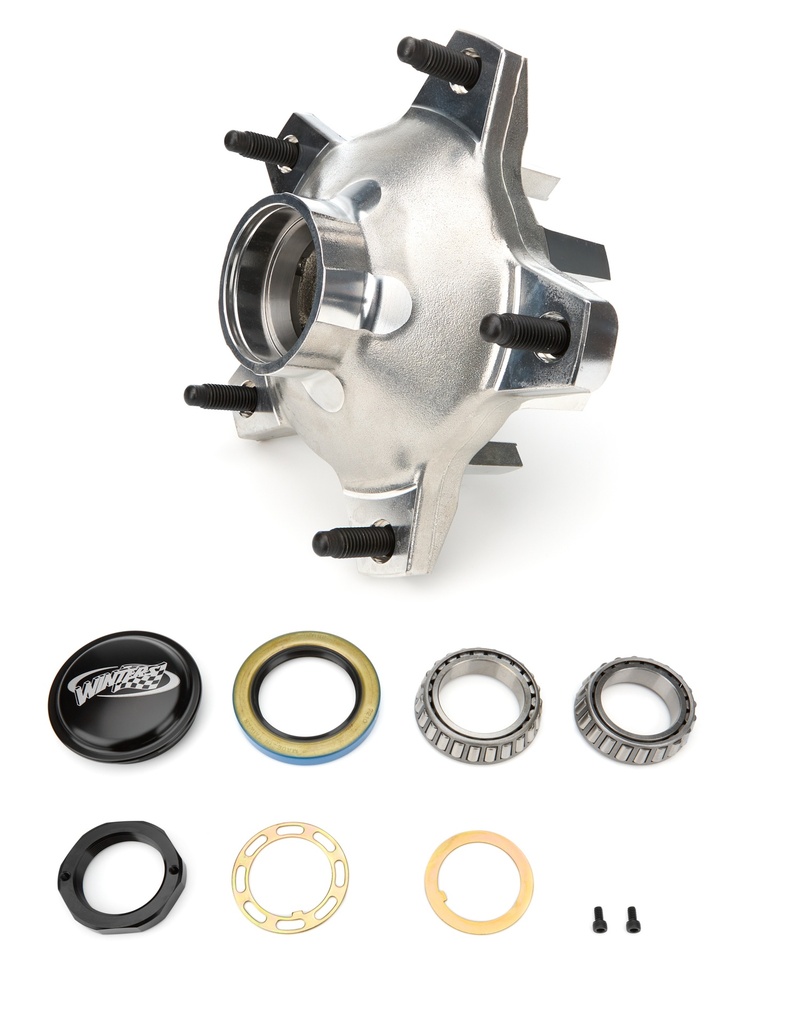 Winters - Hub Kit Front Wide 5 Snap Cap Perm Mold Alum