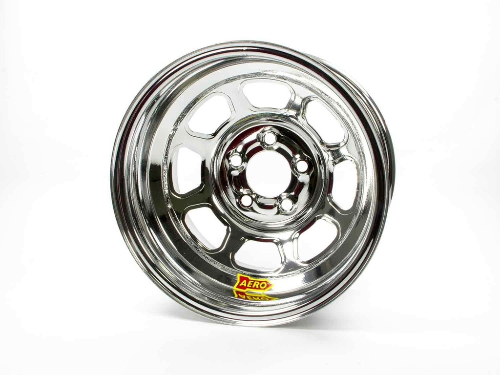Aero Race Wheels - 15x8 1in 4.75 Chrome Spun Extreme Bead