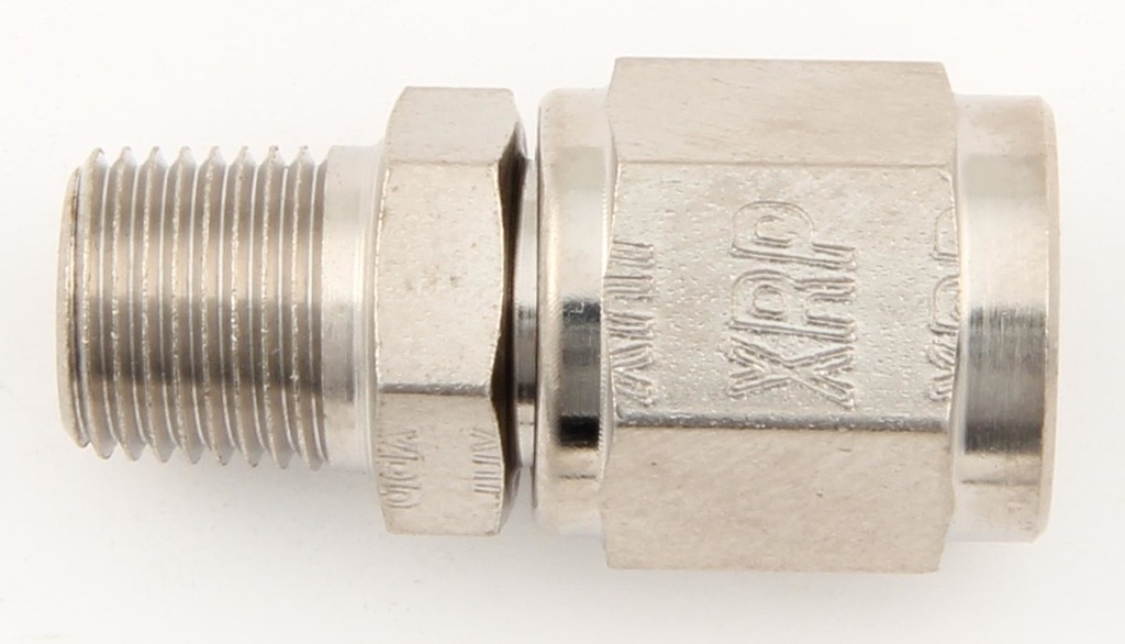 Xrp-Xtreme Racing Prod. - #4 Stl Str Fem To 1/8in Npt Swivel Adapter