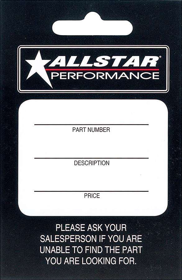 [ALL040] Allstar Performance - Allstar Hang Tag 100 Pack