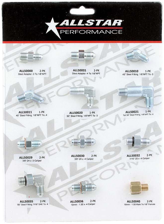 [ALL080] Allstar Performance - Brake Fitting Display 1 Of 4
