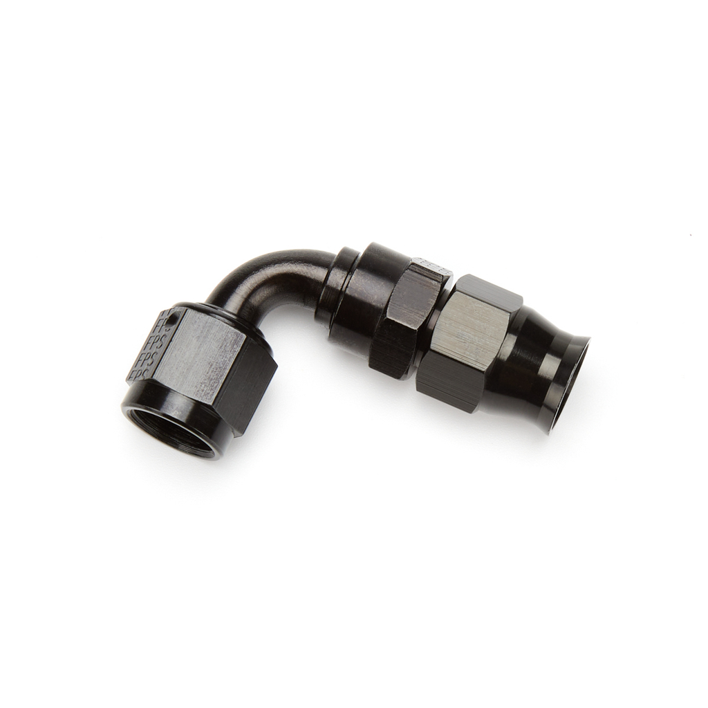 6an 90-Degree PTFE Hose Black