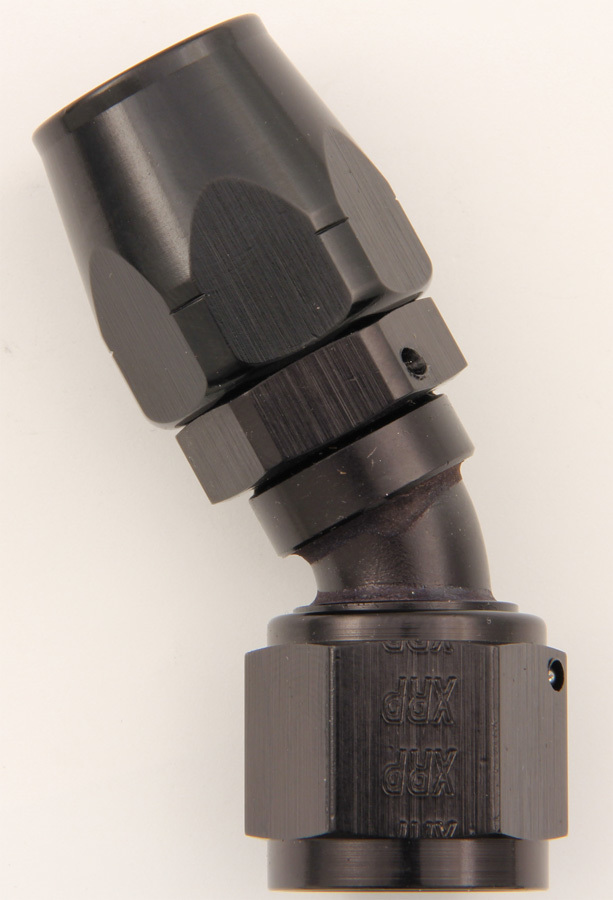 Xrp-Xtreme Racing Prod. - #12 30 Deg Dbl Swivel Hose End Black