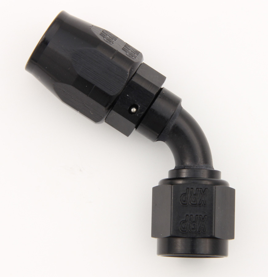 Xrp-Xtreme Racing Prod - #12 60 Deg Dbl Swivel Hose End Black
