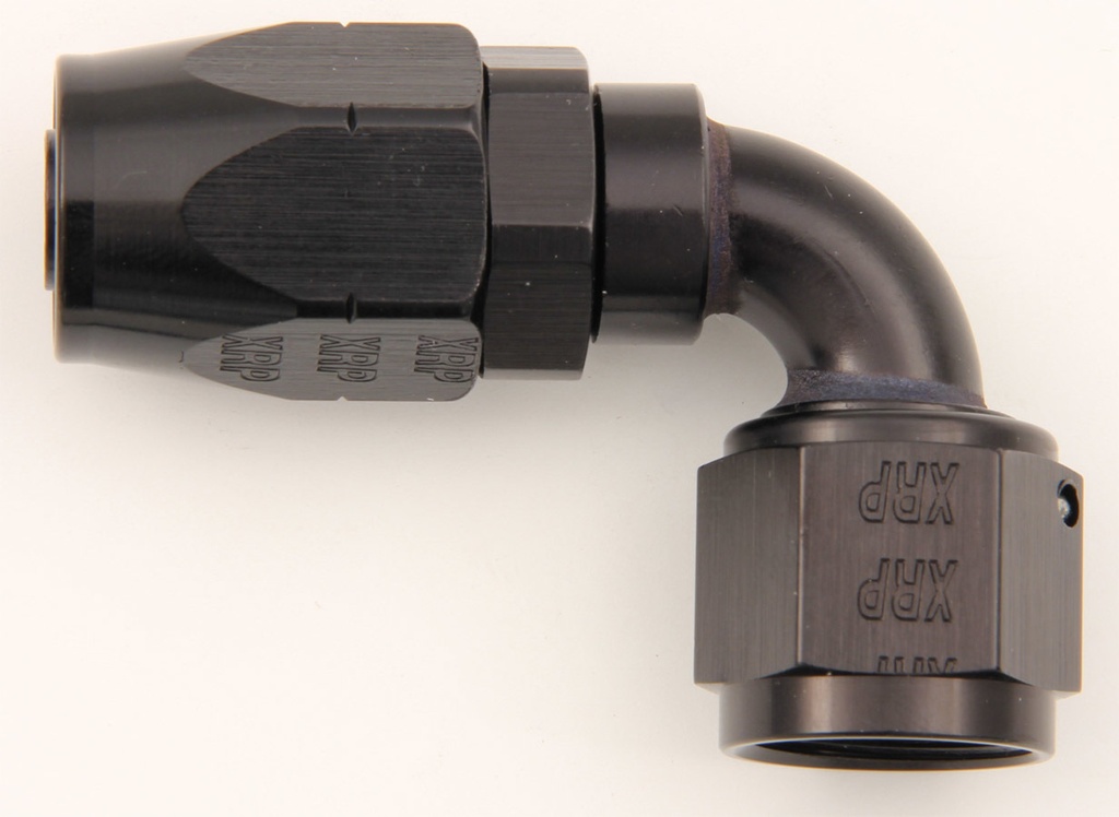 Xrp-Xtreme Racing Prod. - #16 90 Deg Dbl Swivel Hose End Black