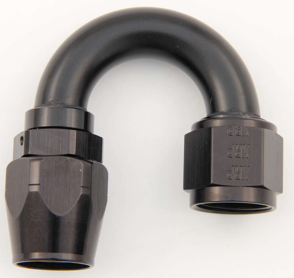 XRP-Xtreme Racing Prod. - #10 180 Deg Dbl Swivel Hose End Black