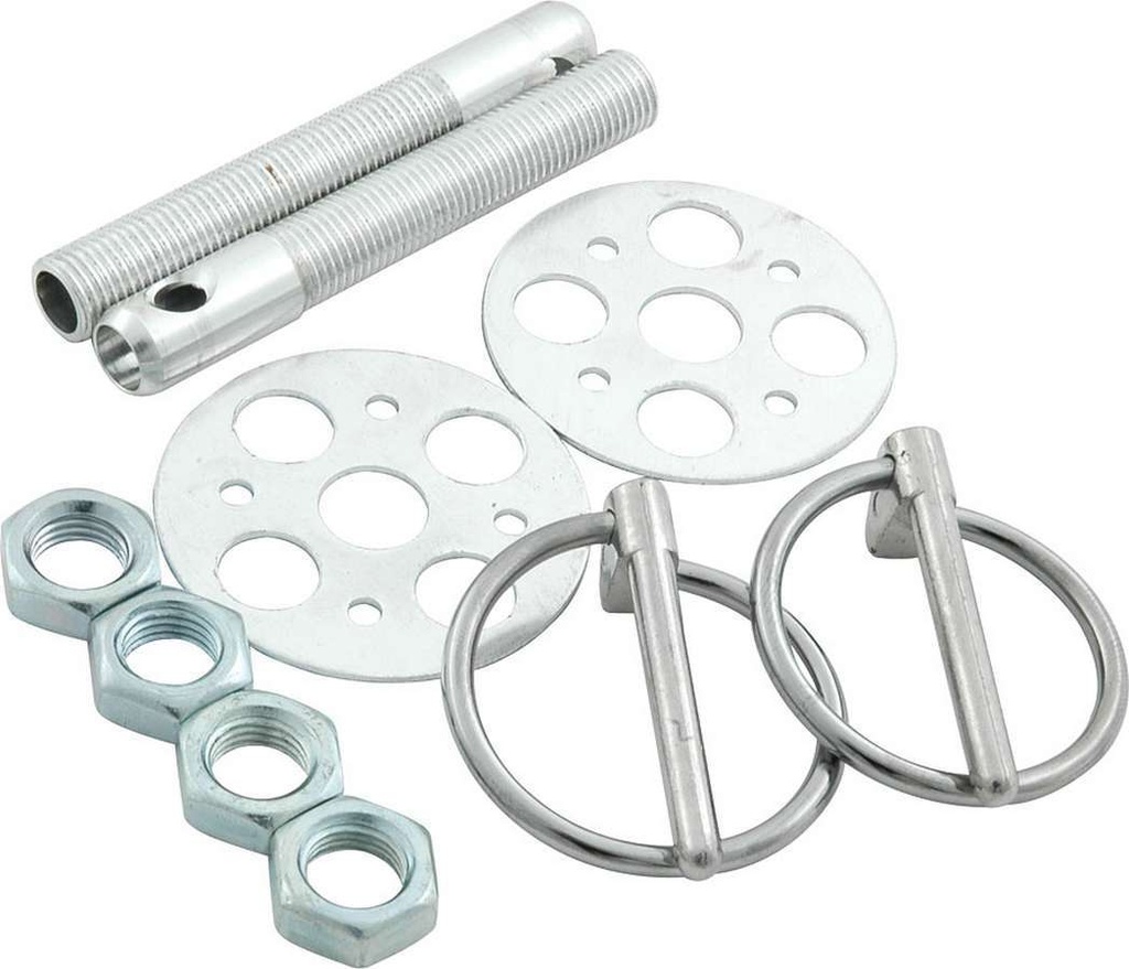 Allstar Performance - LW Alum Hood Pin Kit 3/8in Silver