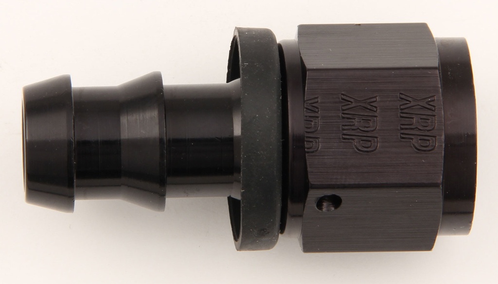 Xrp-Xtreme Racing Prod. - #4 Str Push-On Hose End Black