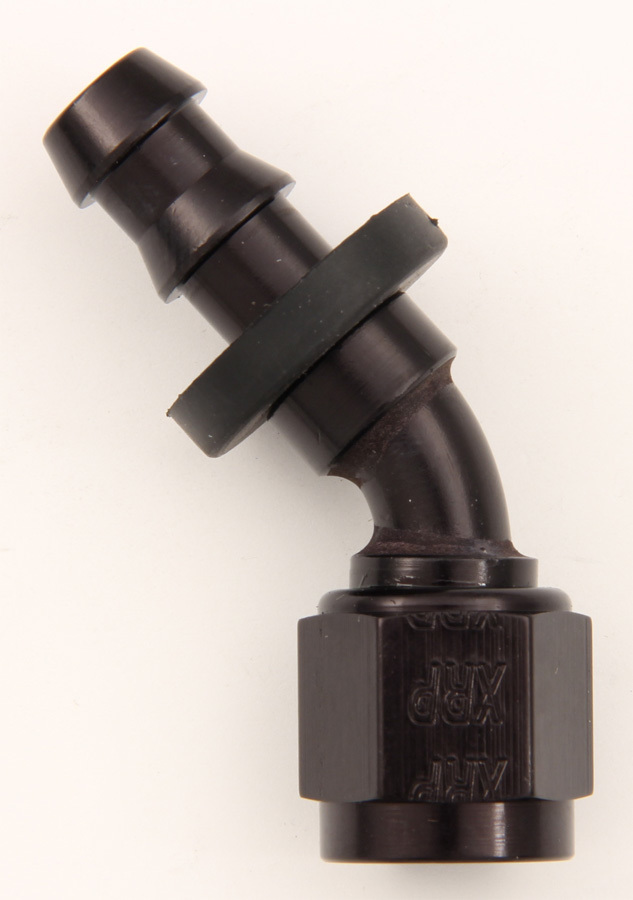 XRP-Xtreme Racing Prod. - #12 45 Deg Push-On Hose End Black