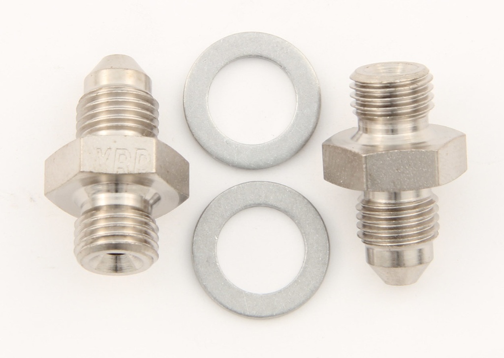 Xrp-Xtreme Racing Prod. - 3/8-24 To #3 Stl Crush Washer Seal Adapter (Pr)
