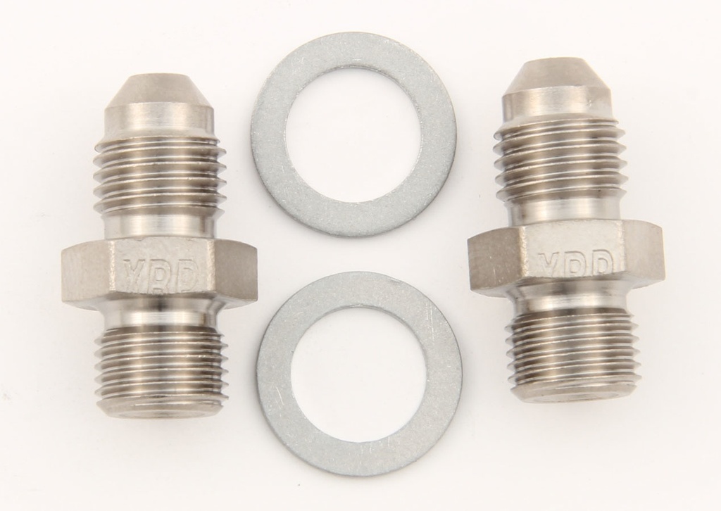 Xrp-Xtreme Racing Prod. - 7/16-20 To #3 Stl Crush Washer Seal Adapter (Pr)