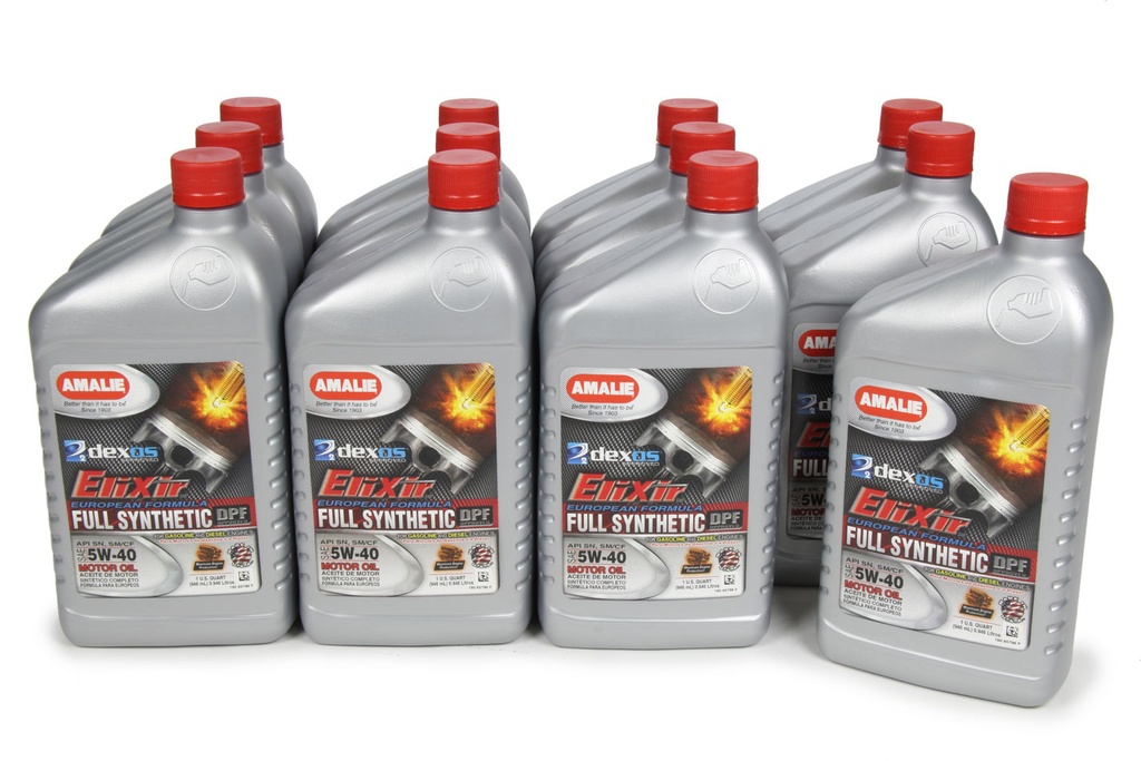 [AMA160-65796-56] Amalie - Elixir Full Synthetic 5w40 Dexos2 Case 12x1Qt