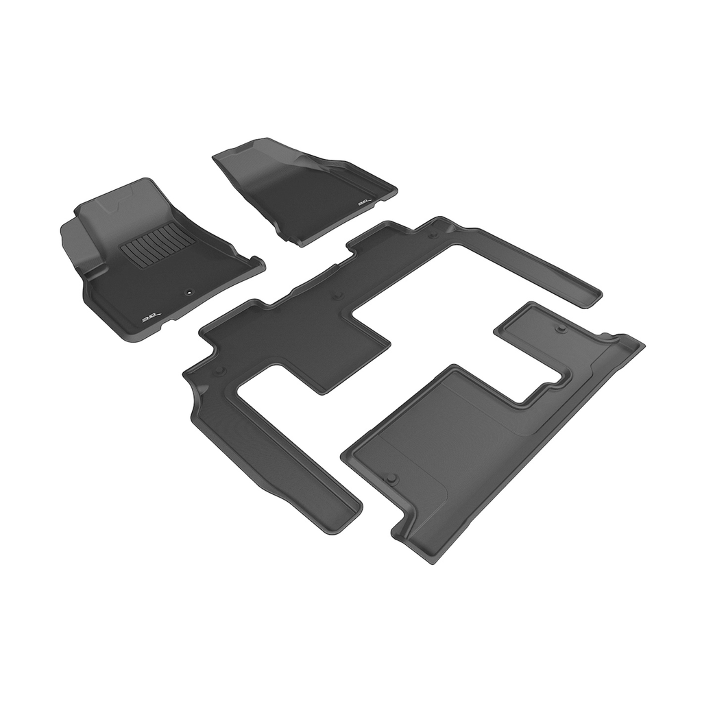 3D Maxpider - Chevy Traverse 09- Kagu Floor Liner 1&2&3Row Blk
