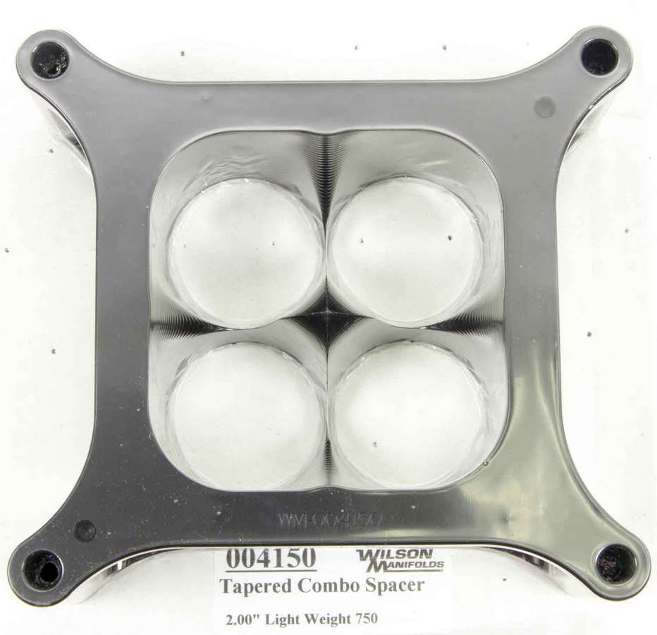 Wilson Manifolds - Carburetor Spacer - 4150 2in 4-Hole L/W Tapered
