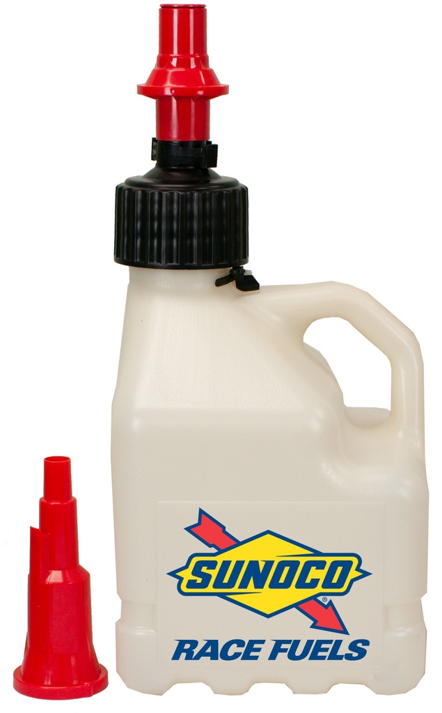 [SRJR3100CL-FF] Sunoco Race Jugs - Clear Sunoco 3 Gallon Utility Jug W/ Fastflo