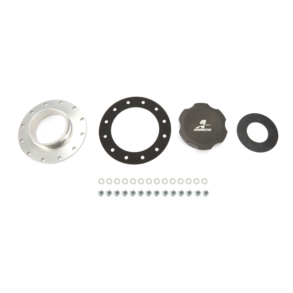 [AFS18727] Aeromotive-Fillcap Screw-On 3in Dia 12-Bolt Flange - Black