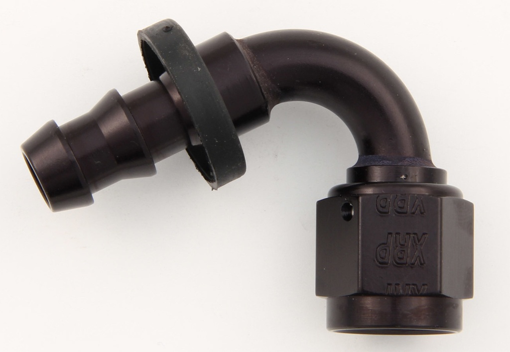 [XRP231204BB] Xrp-Xtreme Racing Prod. - 4an 120-Deg Push-On Hose End Black