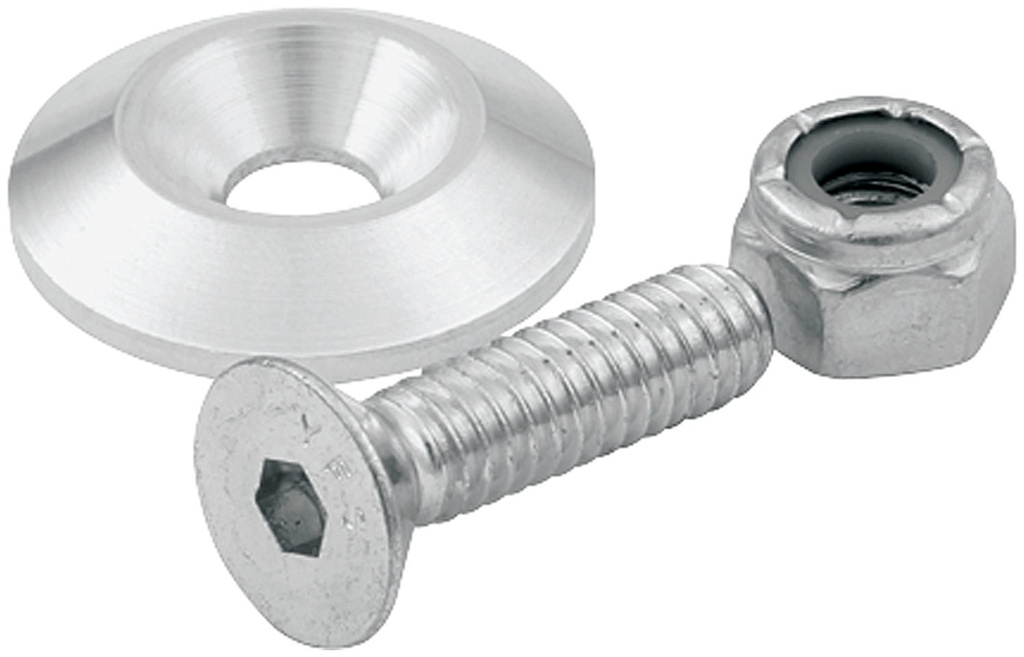 Allstar Performance - Countersunk Bolts #10 w/1in Washer 10pk
