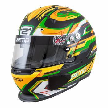 [ZAMH760C49XL] Zamp Racing - Helmet RZ-70 X-Large Grn/Blk SA2020/FIA8859