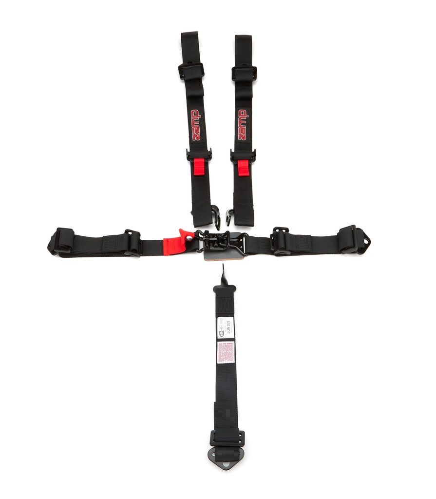 [ZAMHARN01S003] Zamp Racing - Harness 5pt Black L&L 3/2in Shoulder SFI 16.1