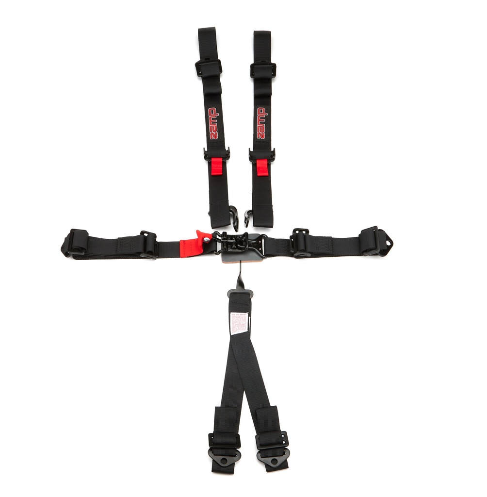 [ZAMHARN02S003] Zamp Racing - Harness 6pt Black L&L 2in Shoulder SFI 16.1