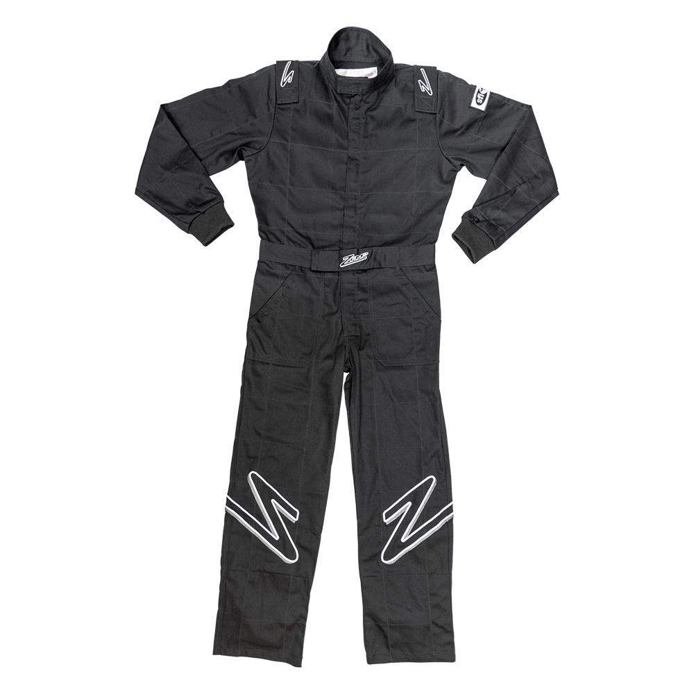 [ZAMR010003YM] Zamp Racing - Suit ZR-10 Black Youth Medium SFI 3.2A/1